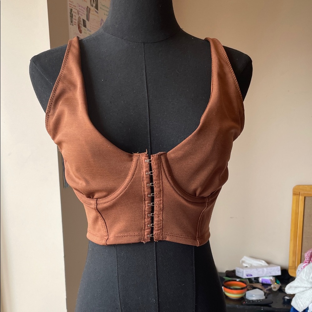 Forever 21 Brown Crop Top